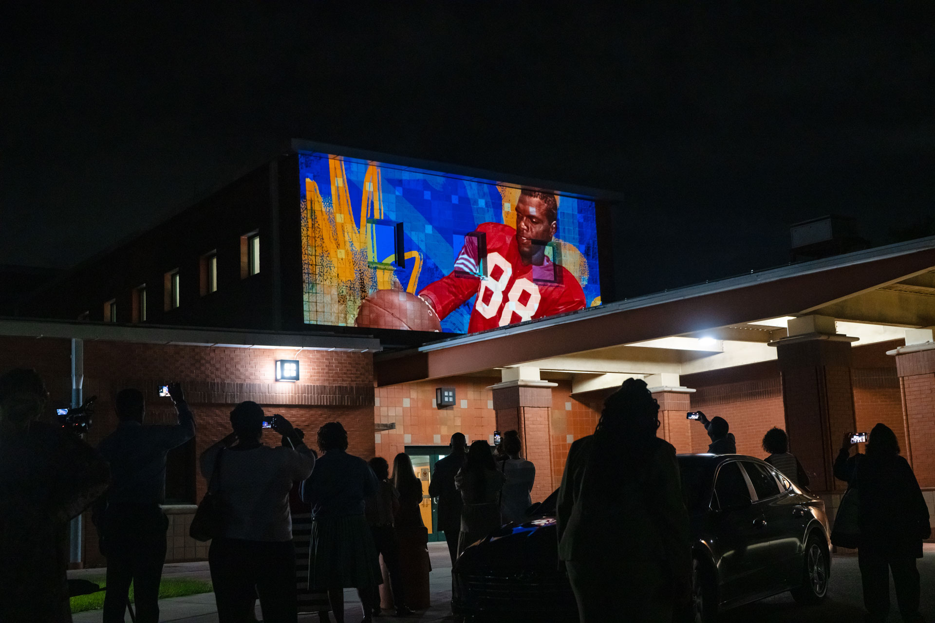 DSC05619 Projection display on the Legends Center in Jacksonville Florida